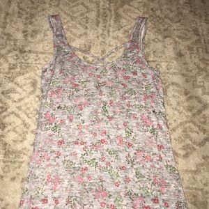 Two way floral tank top
